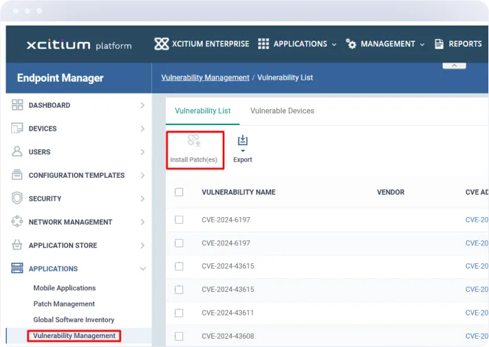vulnerability management