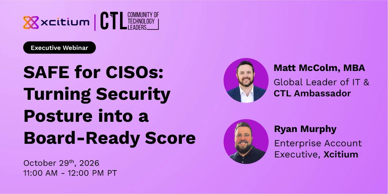 SAFE for CISOs: Building a Board-Ready Security Score