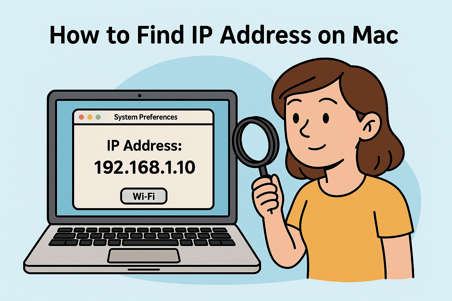 how to find ip address on mac