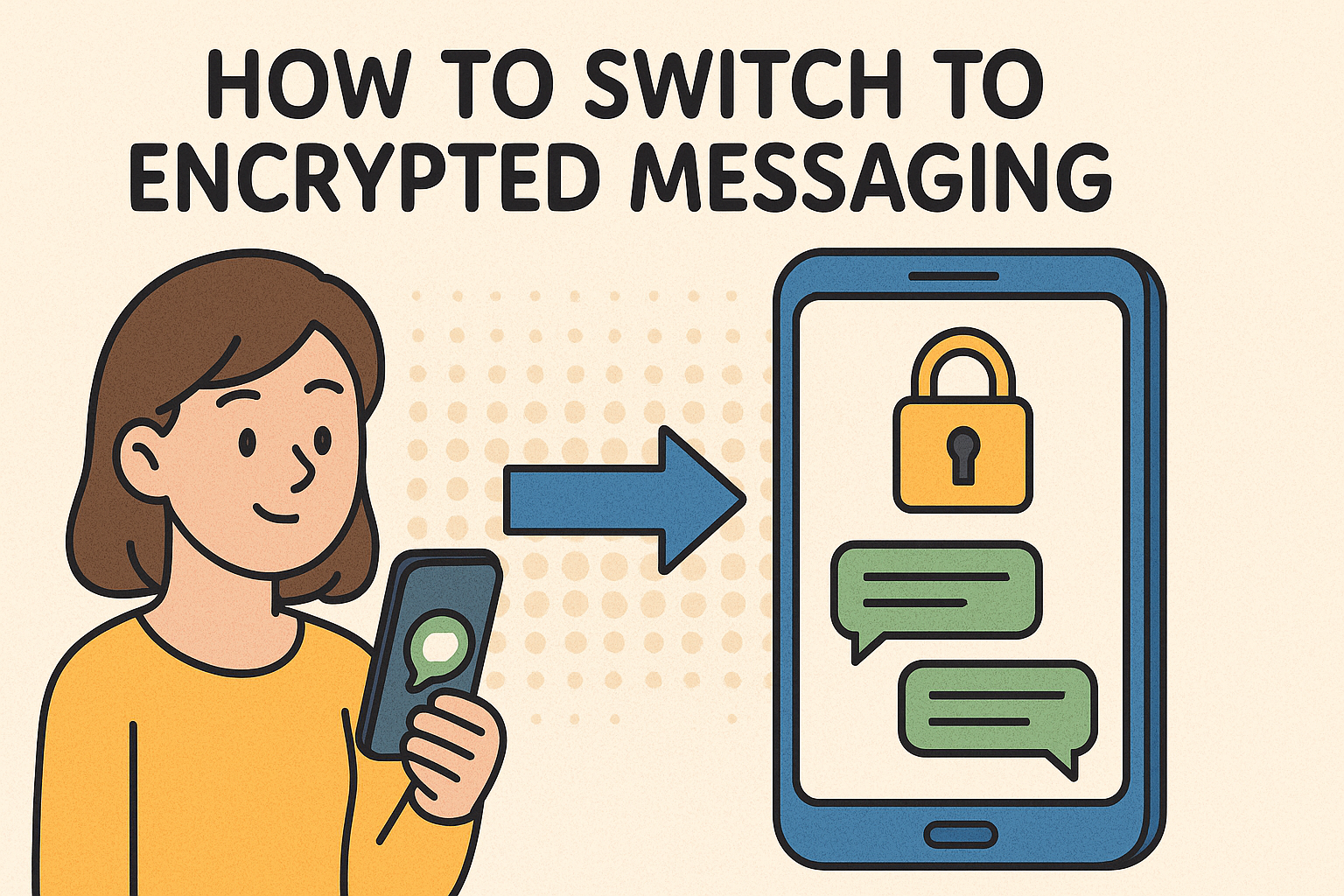 how to switch to encrypted messaging