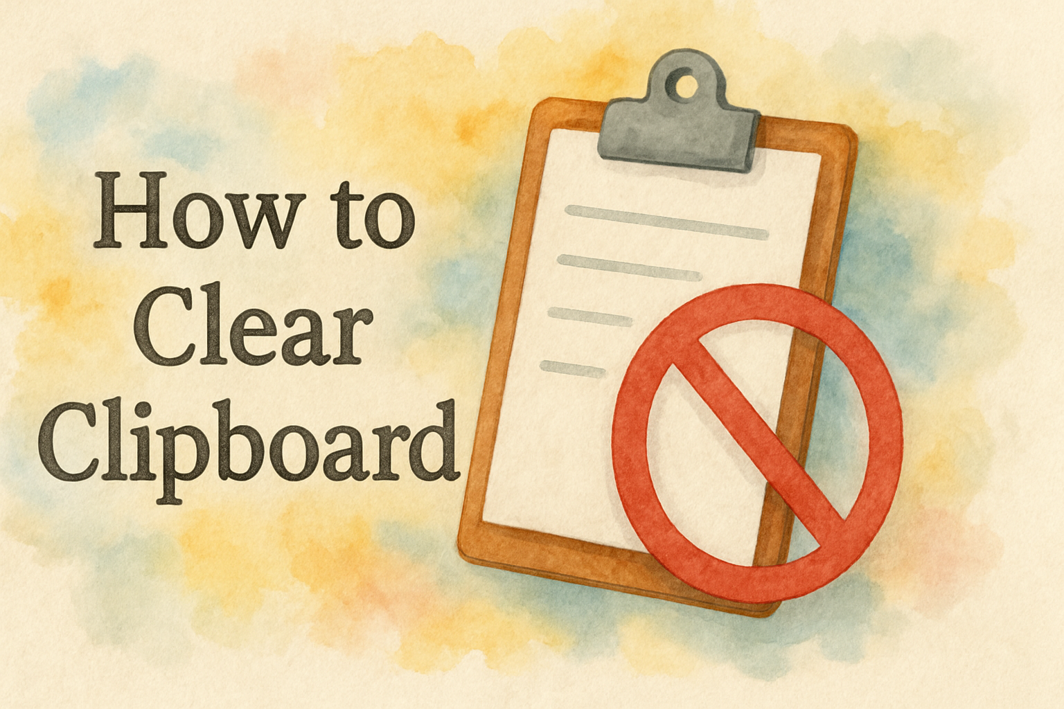 How to Clear Clipboard