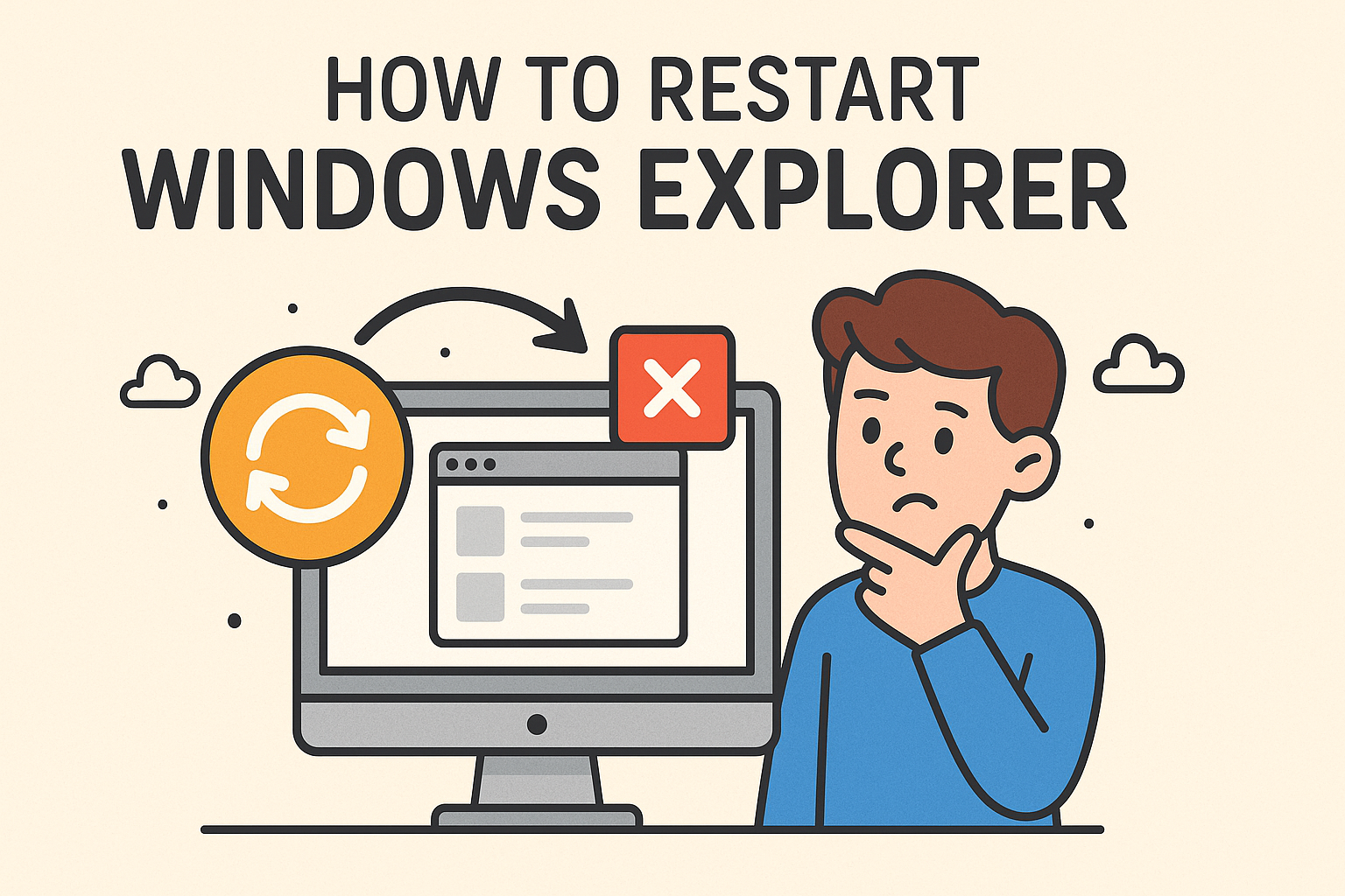 how to restart windows explorer