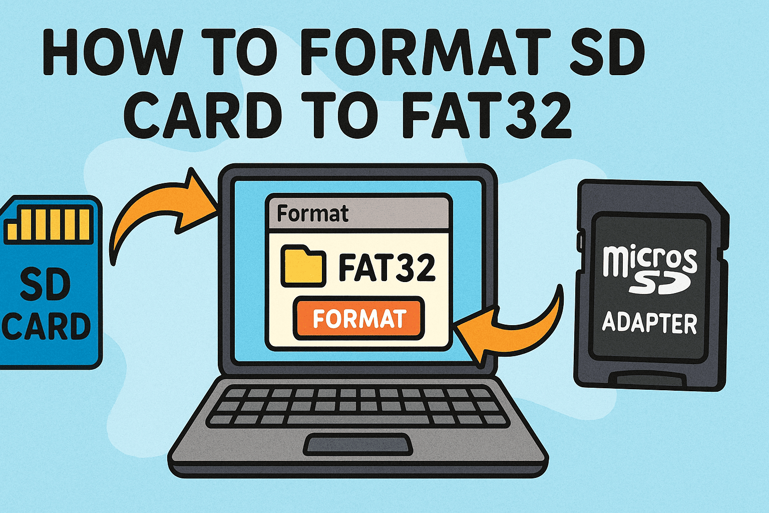 how to format sd card to fat32