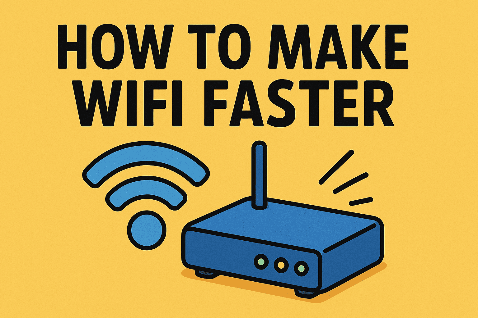 how to make wifi faster
