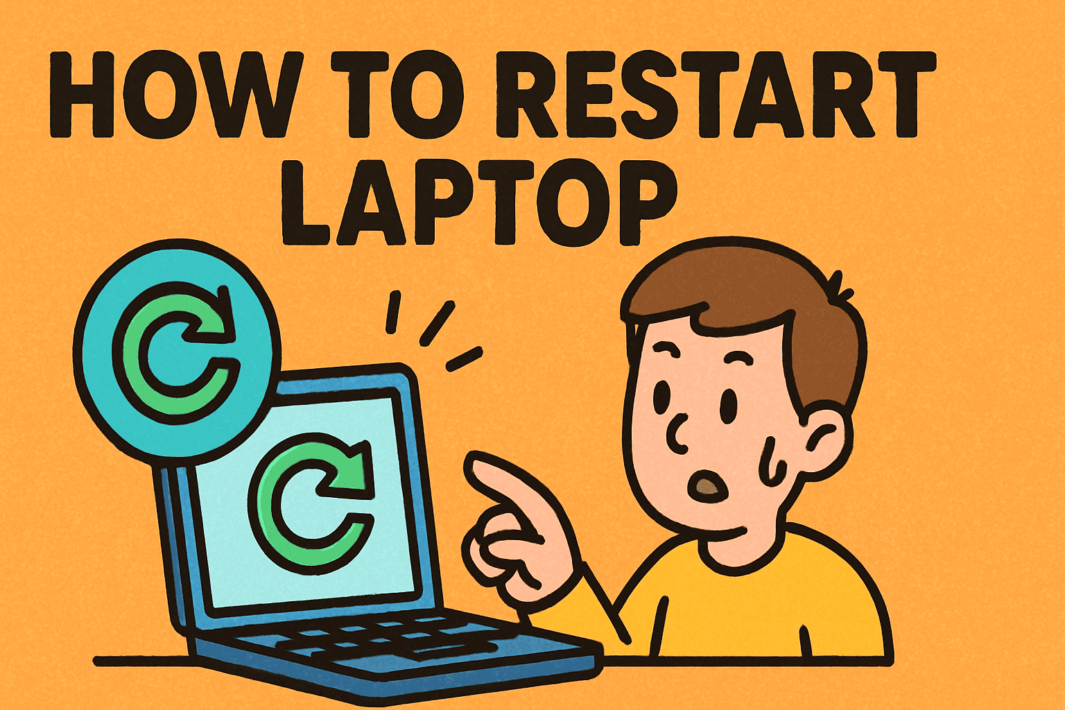 how to restart laptop