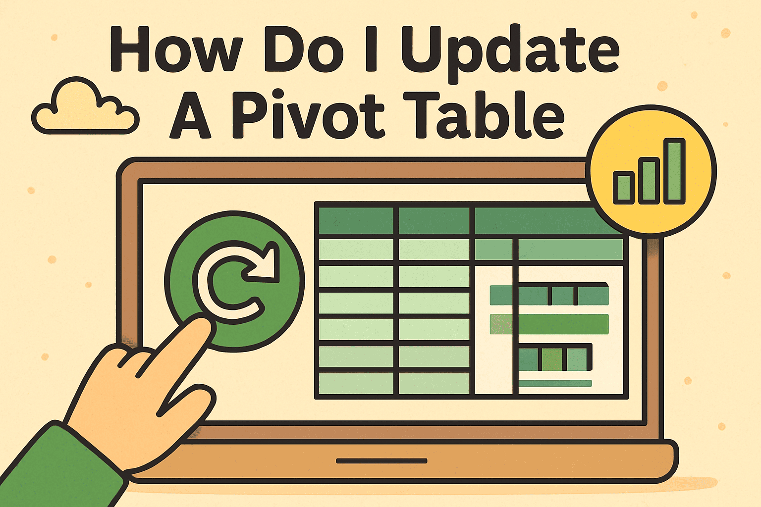 how do i update a pivot table
