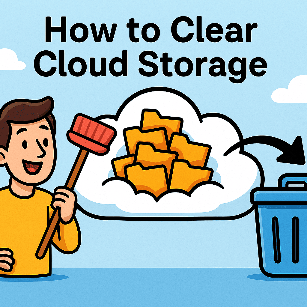 how to clear cloud storage