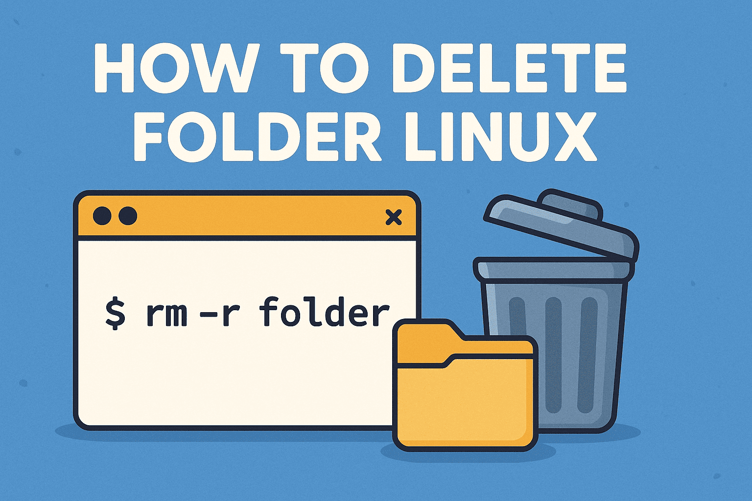 how to delete folder linux