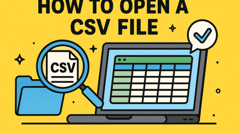 How to Open a CSV File: Step-by-Step Guide for 2025