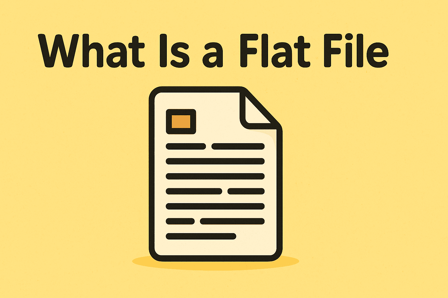 what is a flat file