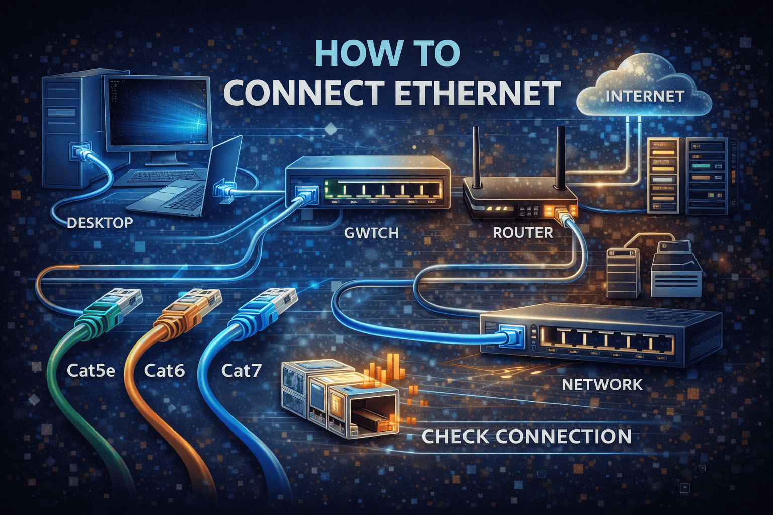 how to connect ethernet