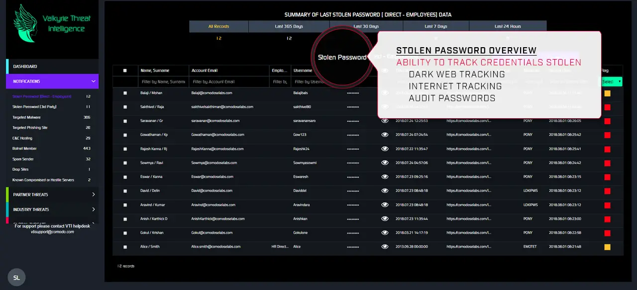 Stolen Password Overview